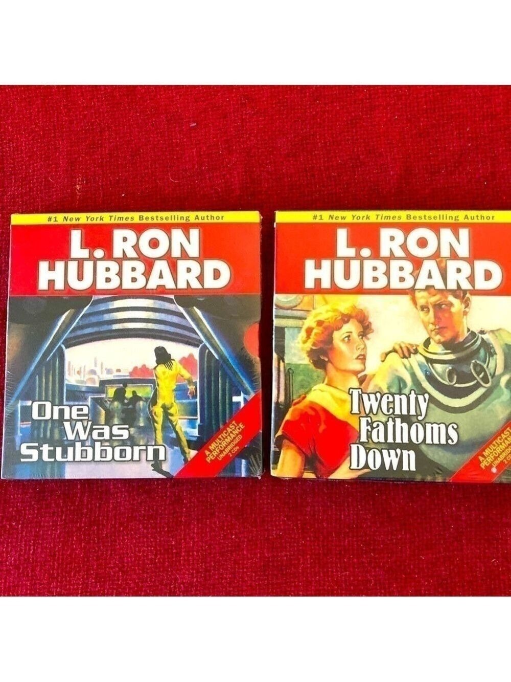 Bundle of 2 L. Ron Hubbard books on tape (CDs) Both unopened